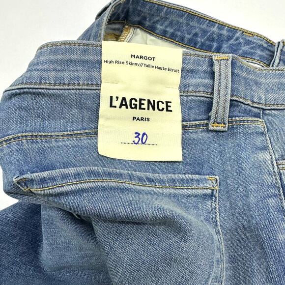 L'AGENCE Margot High Rise Skinny Cropped Jeans 30 Women's - Picture 8 of 8